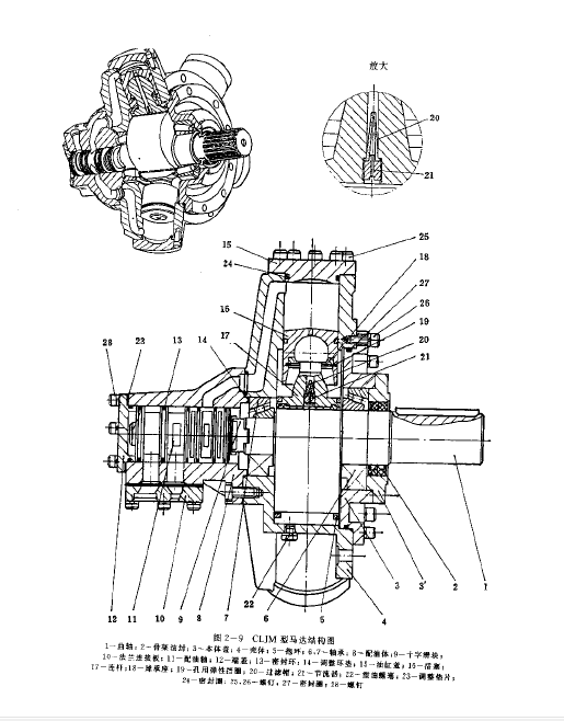 CLJM液壓馬達結(jié)構(gòu)圖